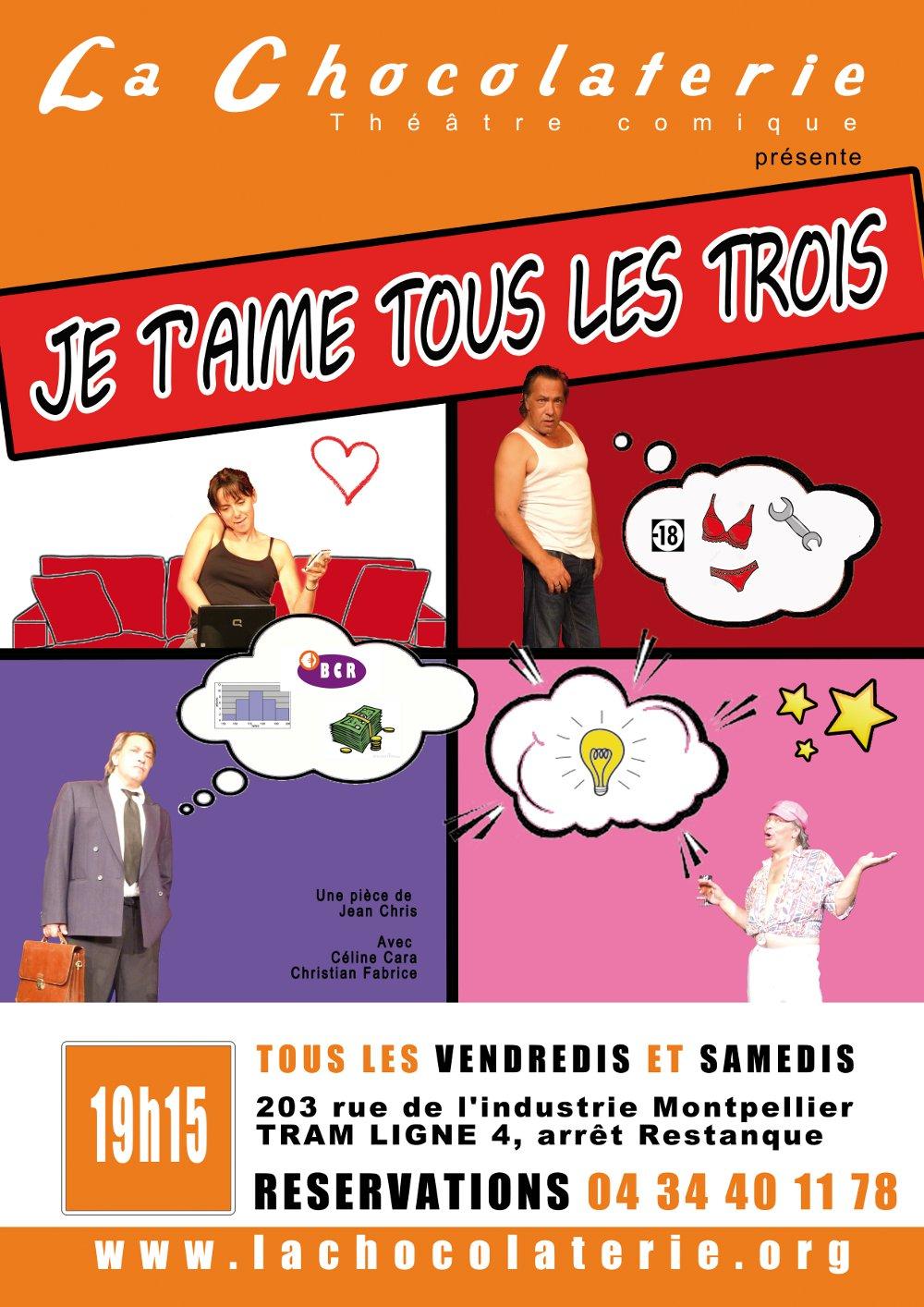 Affiche Je t'aime tous les trois