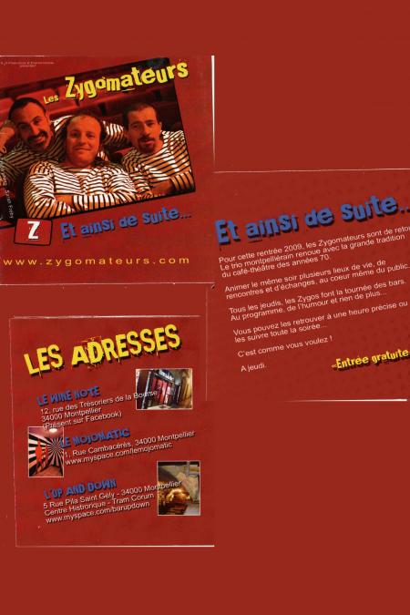 Un spectacle différent chaque semaine, joué trois fois le même soir !